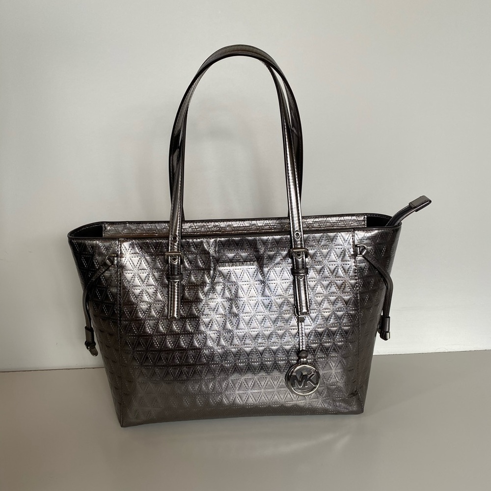 Michael Kors Voyager Gunmetal Large Tote